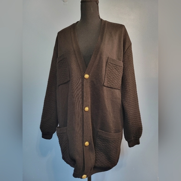 Salvatore Ferragamo Reversible Cardigan Size Large? - Picture 7 of 15